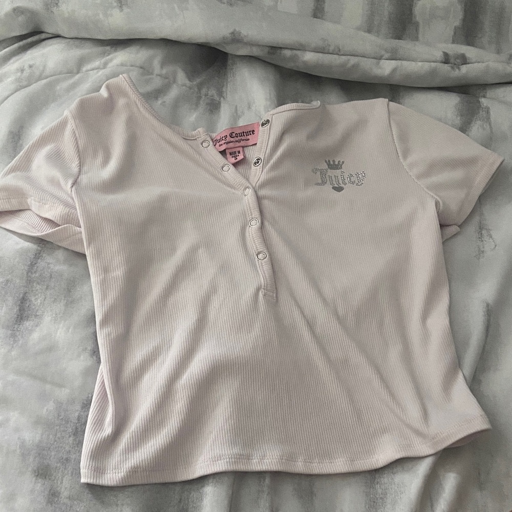 Juicy Couture Light Pink Button Down Kids Shirt